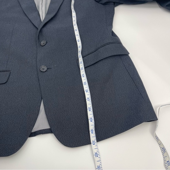 Banana Republic Mens Sport Coat Blazer Two Button Suit Jacket Blue 42R Slim Fit - Picture 6 of 12